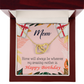 To Mom Birthday Message Home is Mom Inseparable Necklace-Express Your Love Gifts