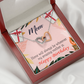 To Mom Birthday Message Home is Mom Inseparable Necklace-Express Your Love Gifts