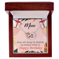 To Mom Birthday Message Home is Mom Inseparable Necklace-Express Your Love Gifts
