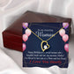 To Mom Birthday Message Mom and Best Friend Forever Necklace w Message Card-Express Your Love Gifts