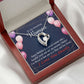 To Mom Birthday Message Mom and Best Friend Forever Necklace w Message Card-Express Your Love Gifts