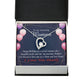 To Mom Birthday Message Mom and Best Friend Forever Necklace w Message Card-Express Your Love Gifts
