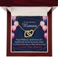 To Mom Birthday Message Mom and Best Friend Inseparable Necklace-Express Your Love Gifts