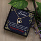 To Mom Birthday Message Spectacular Woman Forever Necklace w Message Card-Express Your Love Gifts
