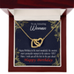To Mom Birthday Message Spectacular Woman Inseparable Necklace-Express Your Love Gifts