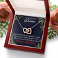 To Mom Birthday Message Spectacular Woman Inseparable Necklace-Express Your Love Gifts