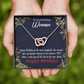 To Mom Birthday Message Spectacular Woman Inseparable Necklace-Express Your Love Gifts