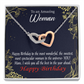 To Mom Birthday Message Spectacular Woman Inseparable Necklace-Express Your Love Gifts