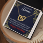 To Mom Birthday Message Spectacular Woman Inseparable Necklace-Express Your Love Gifts