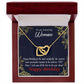 To Mom Birthday Message Spectacular Woman Inseparable Necklace-Express Your Love Gifts