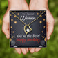To Mom Birthday Message The Best Mom Forever Necklace w Message Card-Express Your Love Gifts