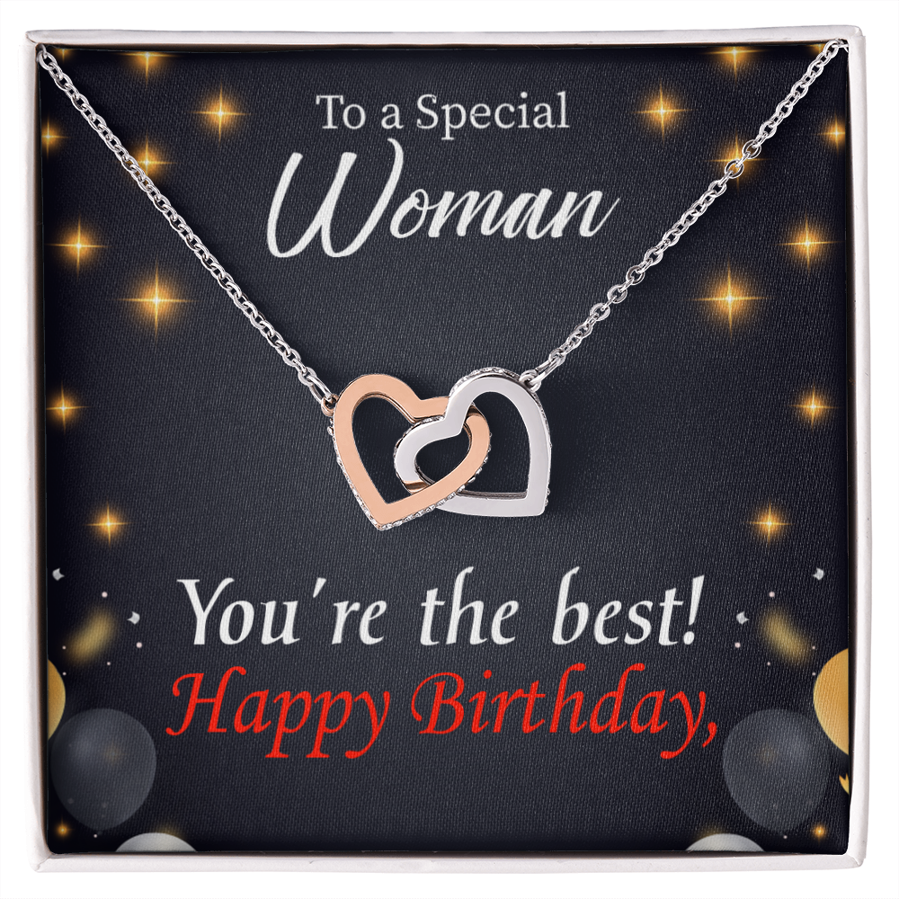 To Mom Birthday Message The Best Mom Inseparable Necklace-Express Your Love Gifts