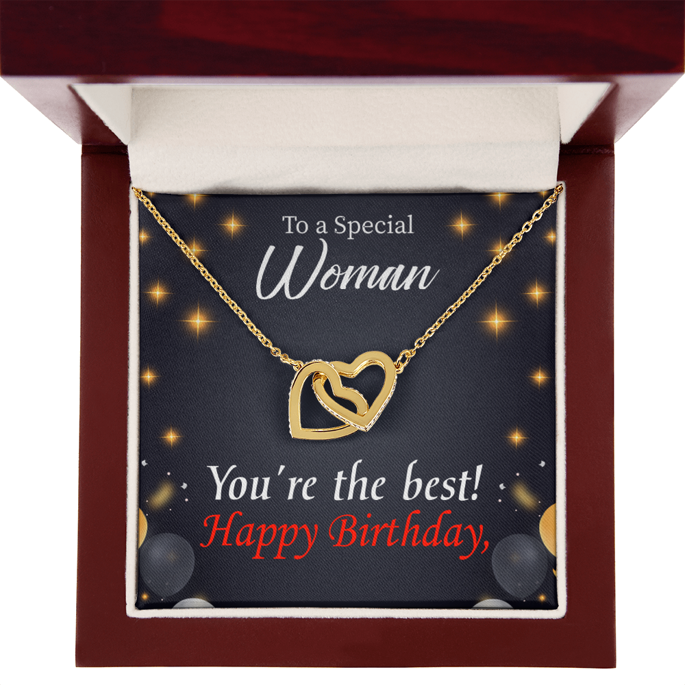 To Mom Birthday Message The Best Mom Inseparable Necklace-Express Your Love Gifts