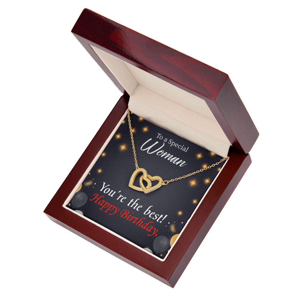 To Mom Birthday Message The Best Mom Inseparable Necklace-Express Your Love Gifts