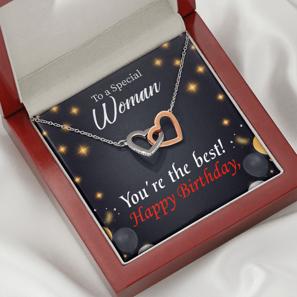 To Mom Birthday Message The Best Mom Inseparable Necklace-Express Your Love Gifts