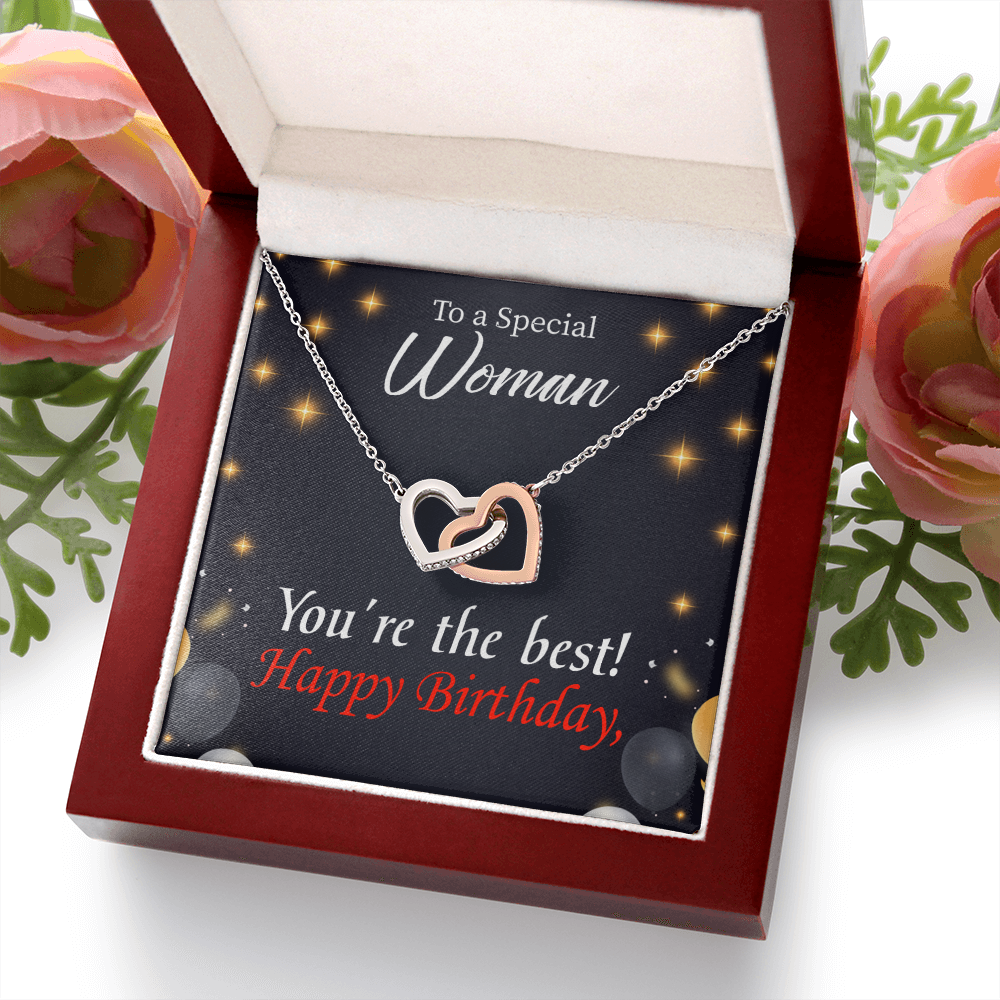 To Mom Birthday Message The Best Mom Inseparable Necklace-Express Your Love Gifts