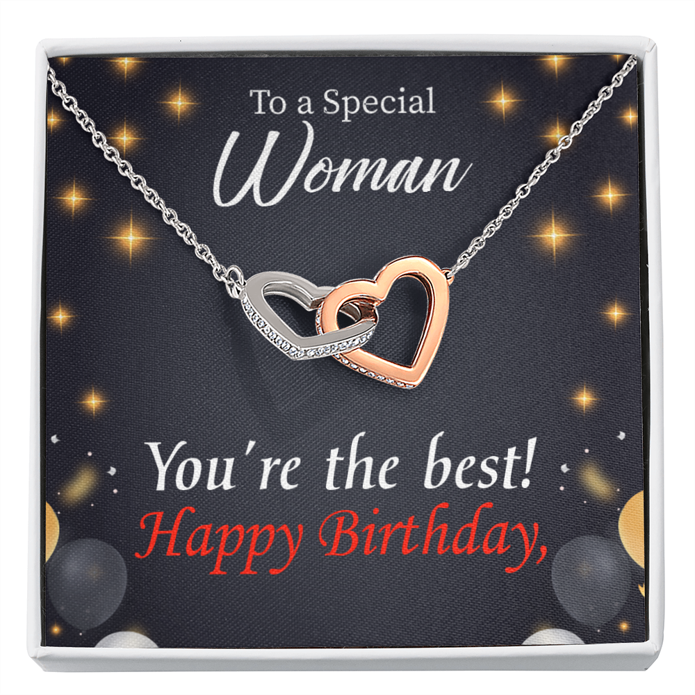 To Mom Birthday Message The Best Mom Inseparable Necklace-Express Your Love Gifts