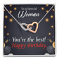 To Mom Birthday Message The Best Mom Inseparable Necklace-Express Your Love Gifts
