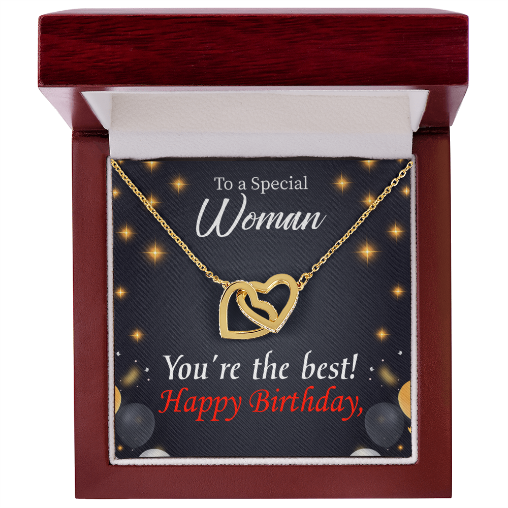 To Mom Birthday Message The Best Mom Inseparable Necklace-Express Your Love Gifts