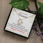 To Mom Birthday Message You Mean the World to Me Forever Necklace w Message Card-Express Your Love Gifts