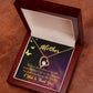 To Mom By My Side Forever Necklace w Message Card-Express Your Love Gifts