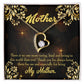 To Mom Caring Kind Loving Forever Necklace w Message Card-Express Your Love Gifts