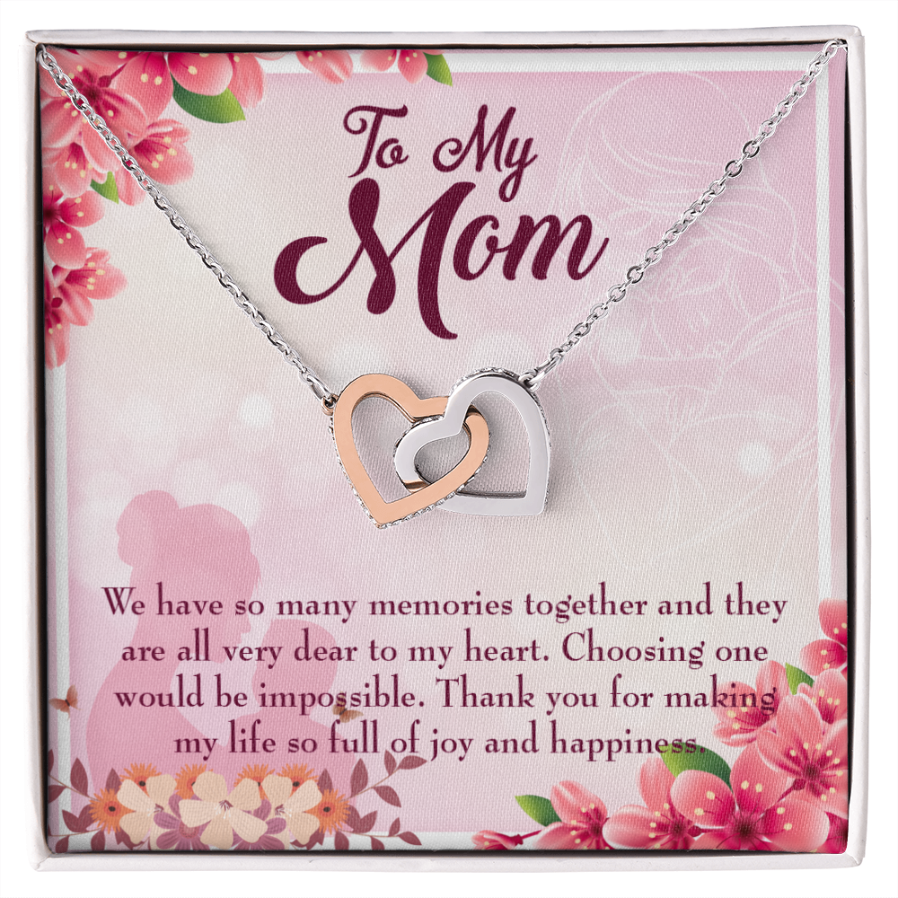 To Mom Choosing One Inseparable Necklace-Express Your Love Gifts
