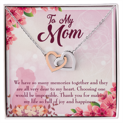 To Mom Choosing One Inseparable Necklace-Express Your Love Gifts