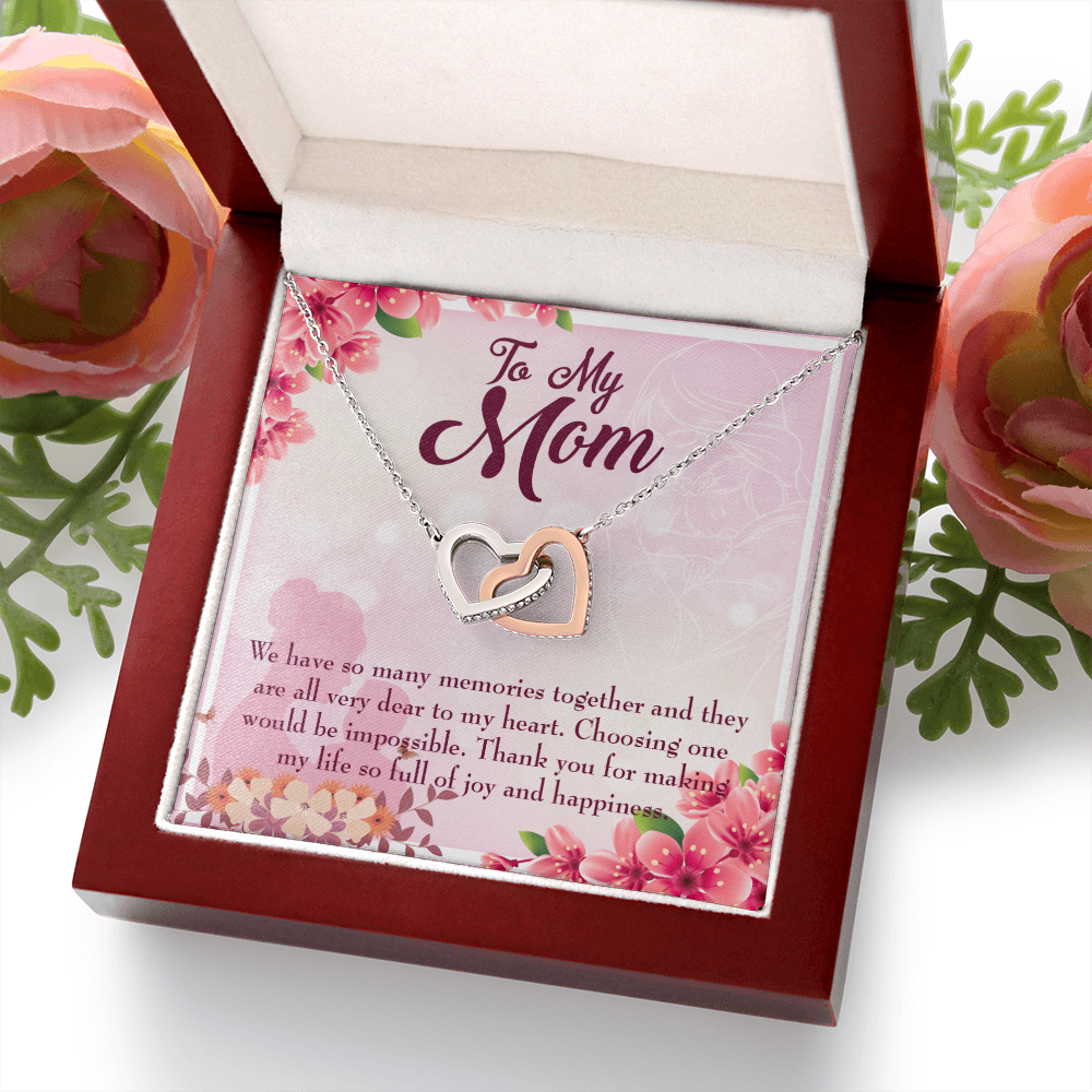 To Mom Choosing One Inseparable Necklace-Express Your Love Gifts
