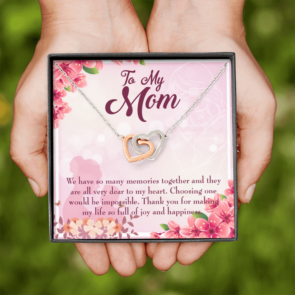 To Mom Choosing One Inseparable Necklace-Express Your Love Gifts