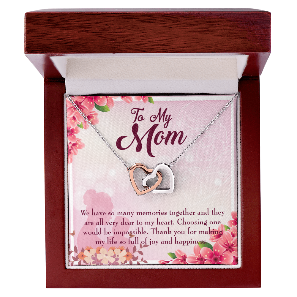 To Mom Choosing One Inseparable Necklace-Express Your Love Gifts