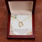 To Mom Daughter Gift Forever Necklace w Message Card-Express Your Love Gifts