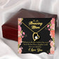 To Mom Daughter Mom Gift Forever Necklace w Message Card-Express Your Love Gifts