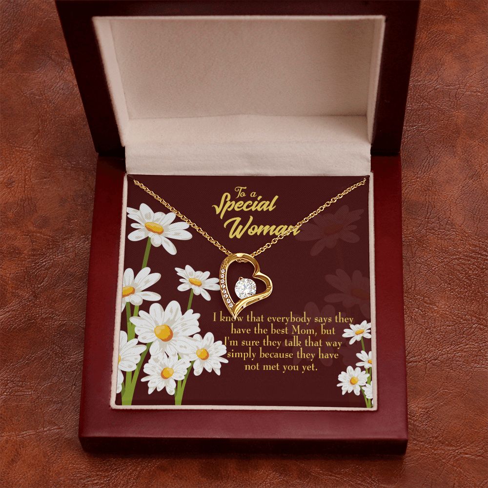 To Mom Everybody Forever Necklace w Message Card-Express Your Love Gifts