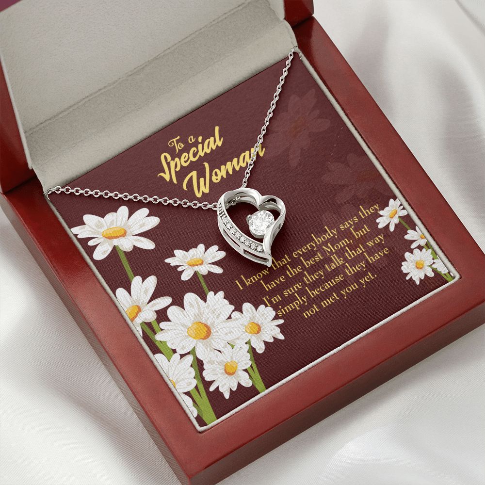 To Mom Everybody Forever Necklace w Message Card-Express Your Love Gifts
