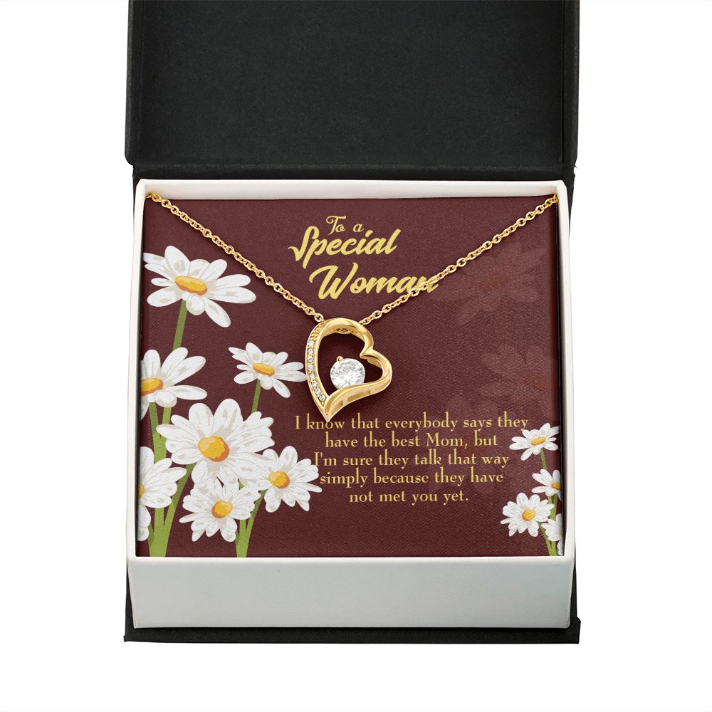 To Mom Everybody Forever Necklace w Message Card-Express Your Love Gifts