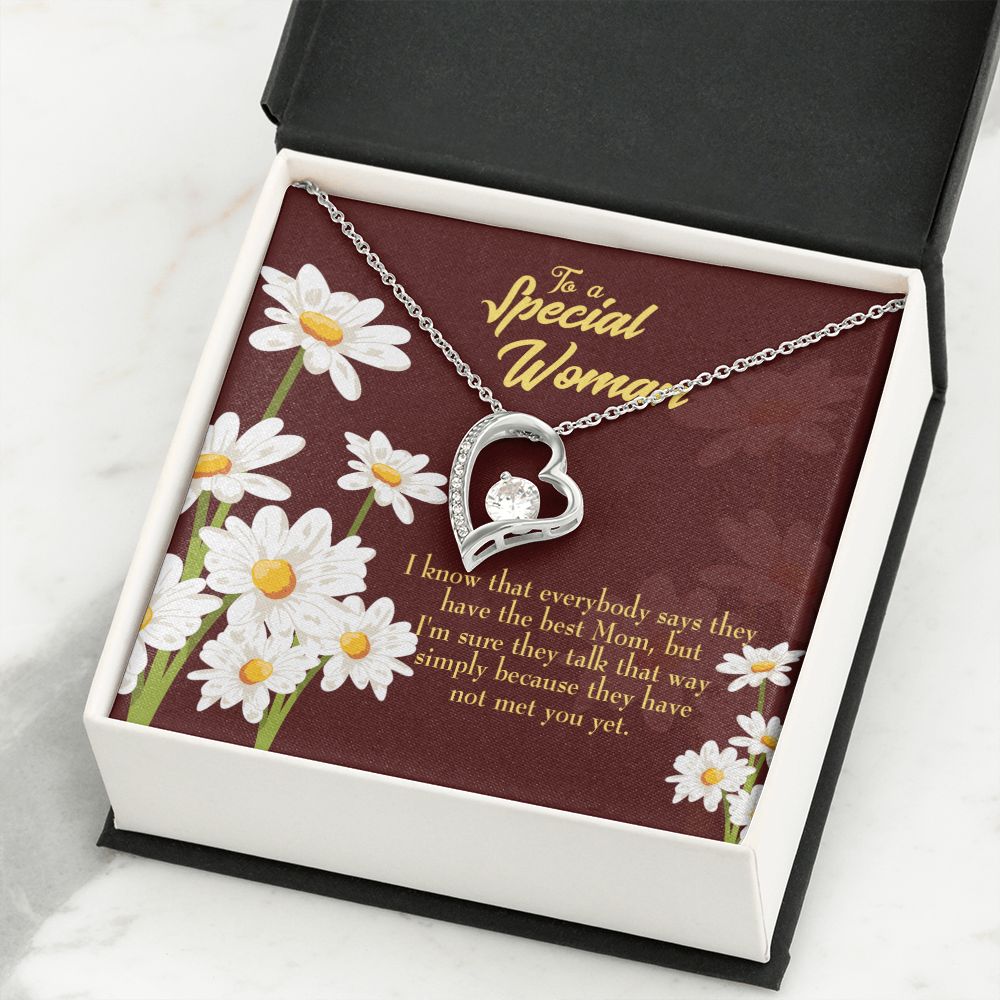 To Mom Everybody Forever Necklace w Message Card-Express Your Love Gifts