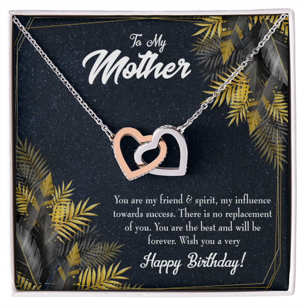 To Mom Friend and Spirit Birthday Message Inseparable Necklace-Express Your Love Gifts