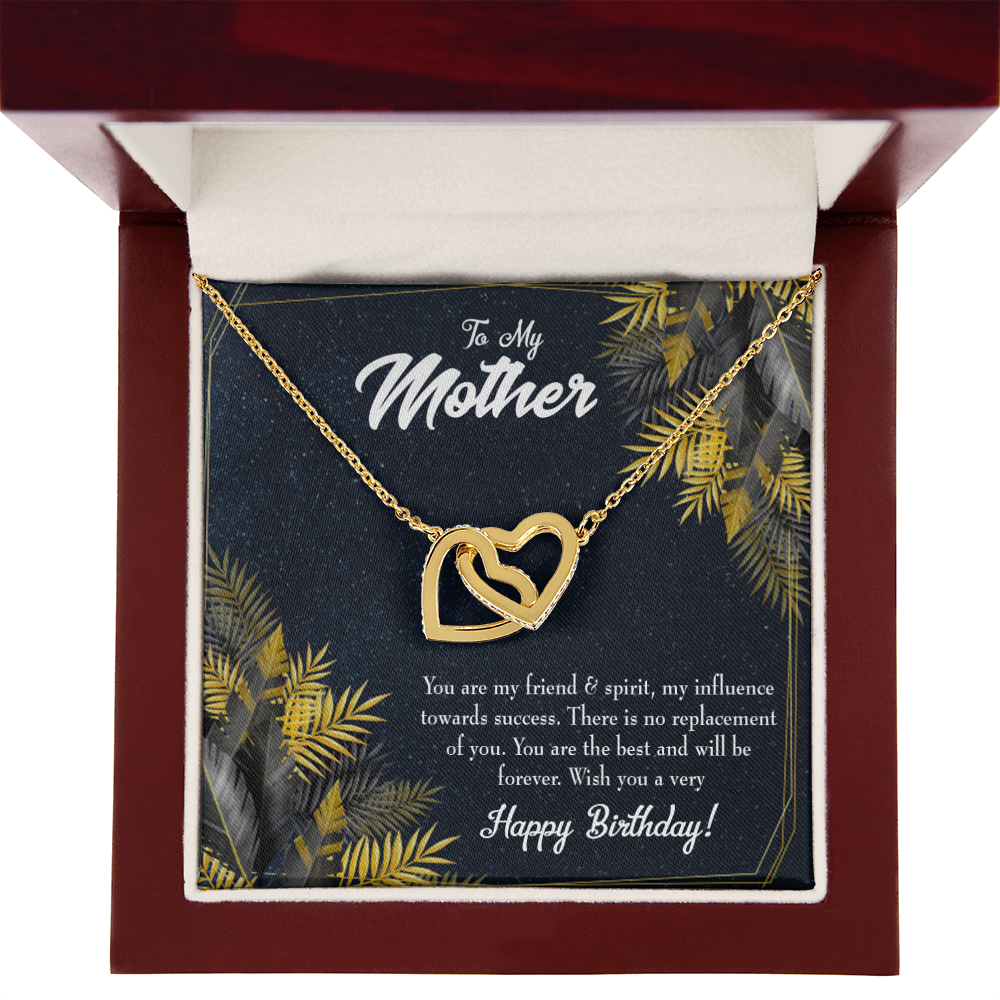 To Mom Friend and Spirit Birthday Message Inseparable Necklace-Express Your Love Gifts