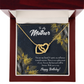 To Mom Friend and Spirit Birthday Message Inseparable Necklace-Express Your Love Gifts