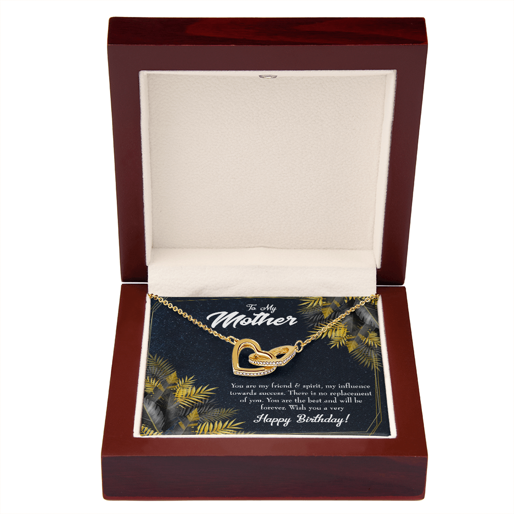 To Mom Friend and Spirit Birthday Message Inseparable Necklace-Express Your Love Gifts