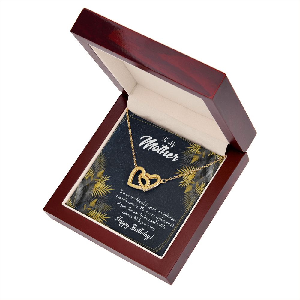 To Mom Friend and Spirit Birthday Message Inseparable Necklace-Express Your Love Gifts