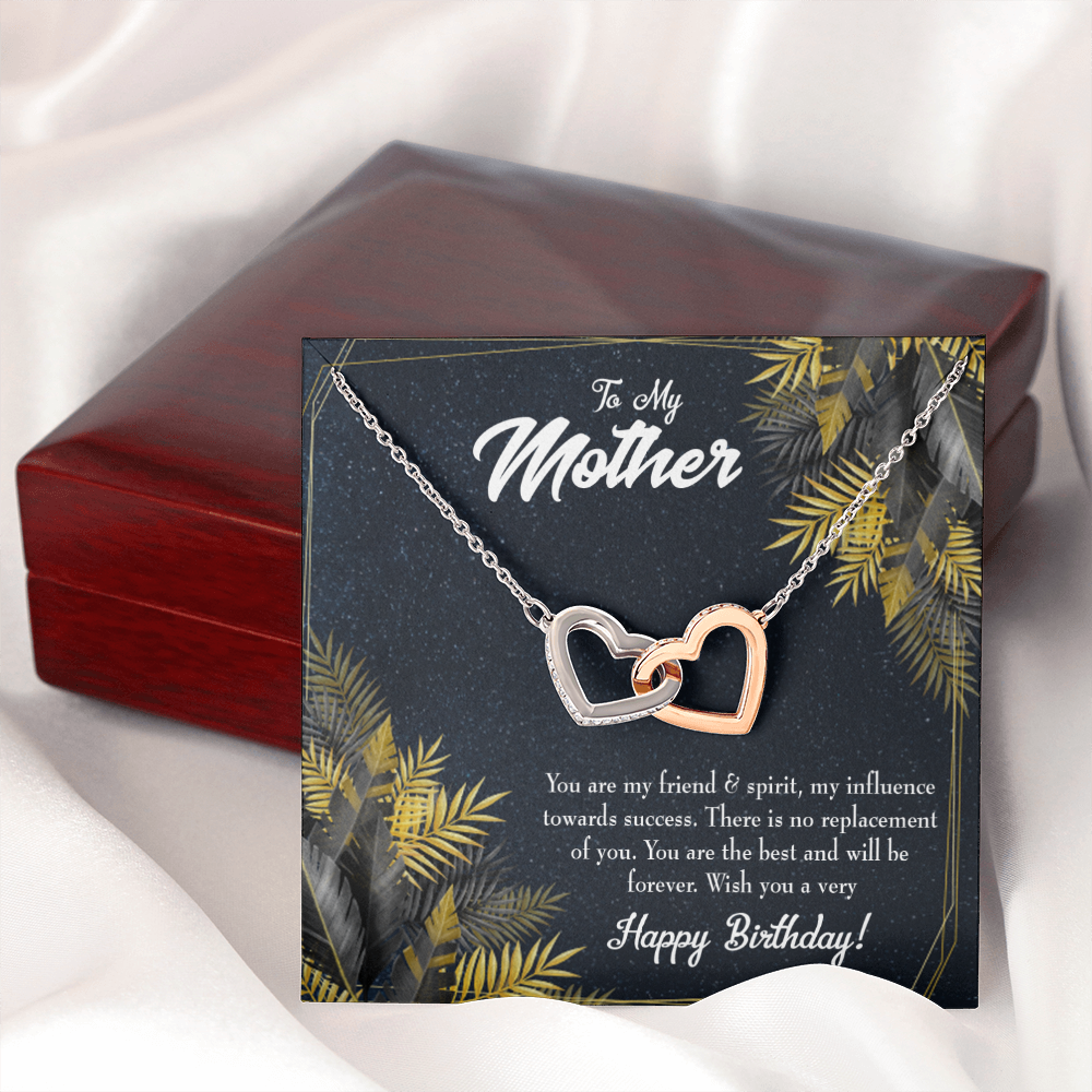 To Mom Friend and Spirit Birthday Message Inseparable Necklace-Express Your Love Gifts