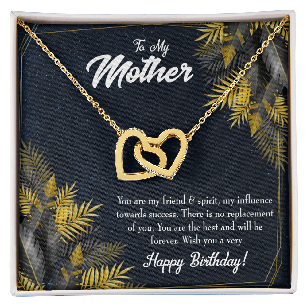 To Mom Friend and Spirit Birthday Message Inseparable Necklace-Express Your Love Gifts