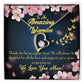 To Mom Great Mom Forever Necklace w Message Card-Express Your Love Gifts