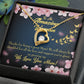To Mom Great Mom Forever Necklace w Message Card-Express Your Love Gifts