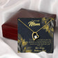 To Mom Greatest Mom Always Forever Necklace w Message Card-Express Your Love Gifts