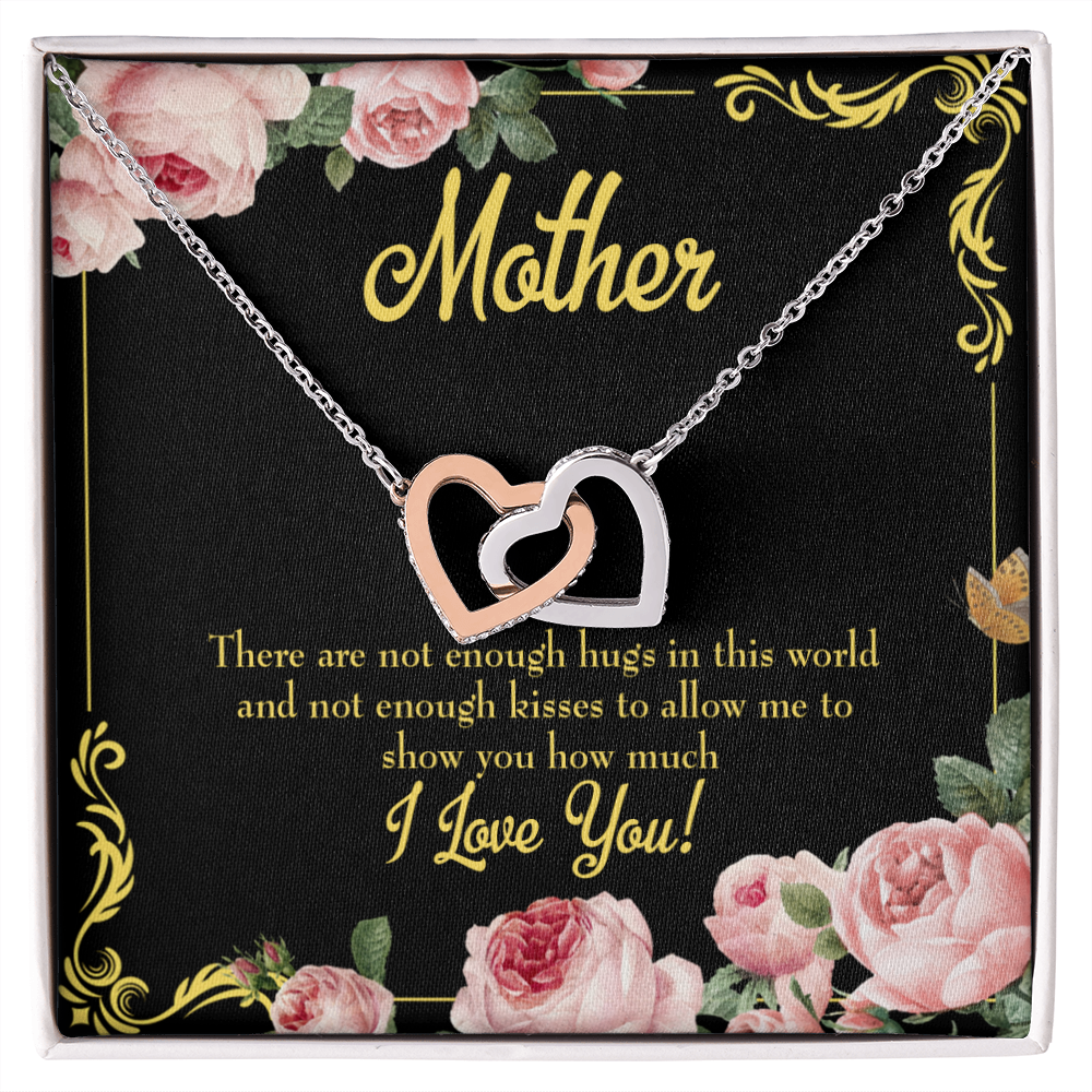 To Mom Hugs and Kisses Inseparable Necklace-Express Your Love Gifts