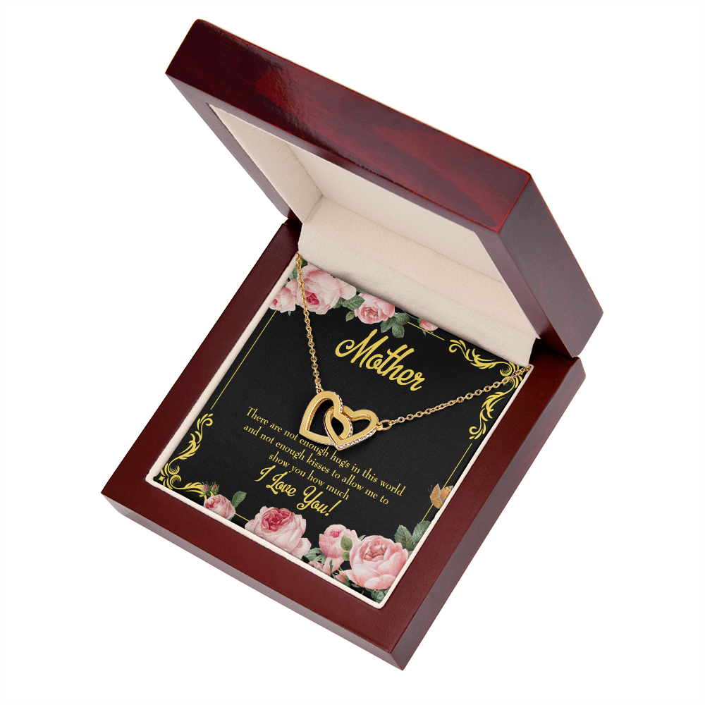 To Mom Hugs and Kisses Inseparable Necklace-Express Your Love Gifts