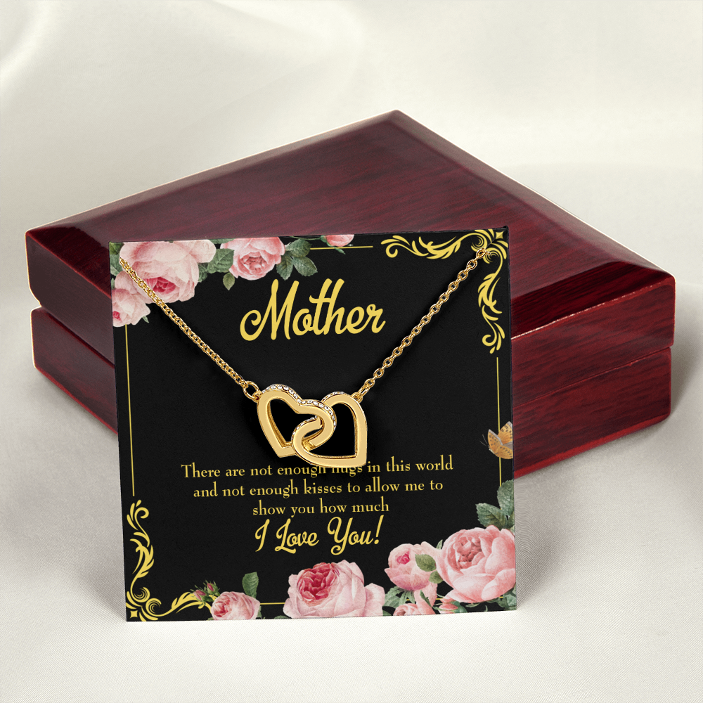 To Mom Hugs and Kisses Inseparable Necklace-Express Your Love Gifts